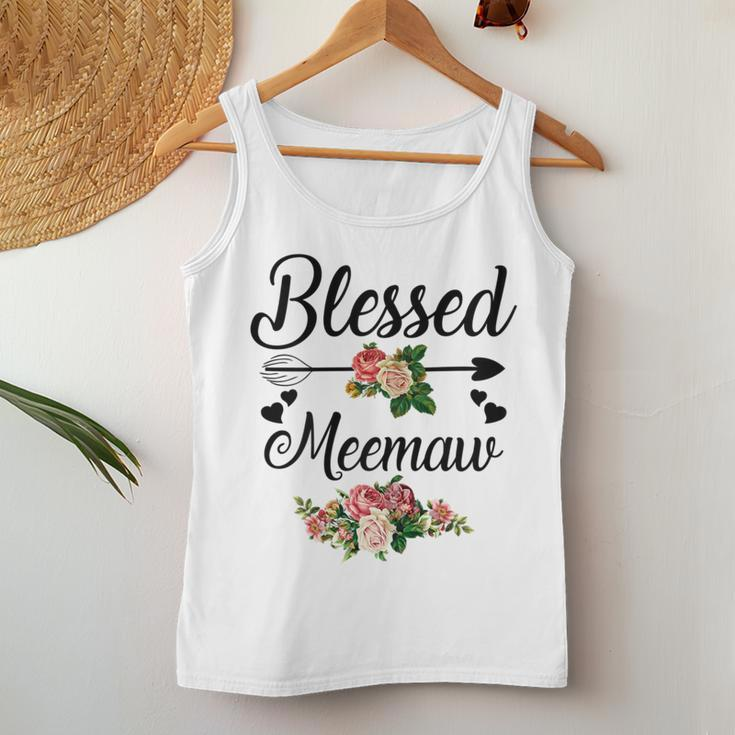 Blessed Meemaw Floral For Mother's Day Women Tank Top Unique Gifts
