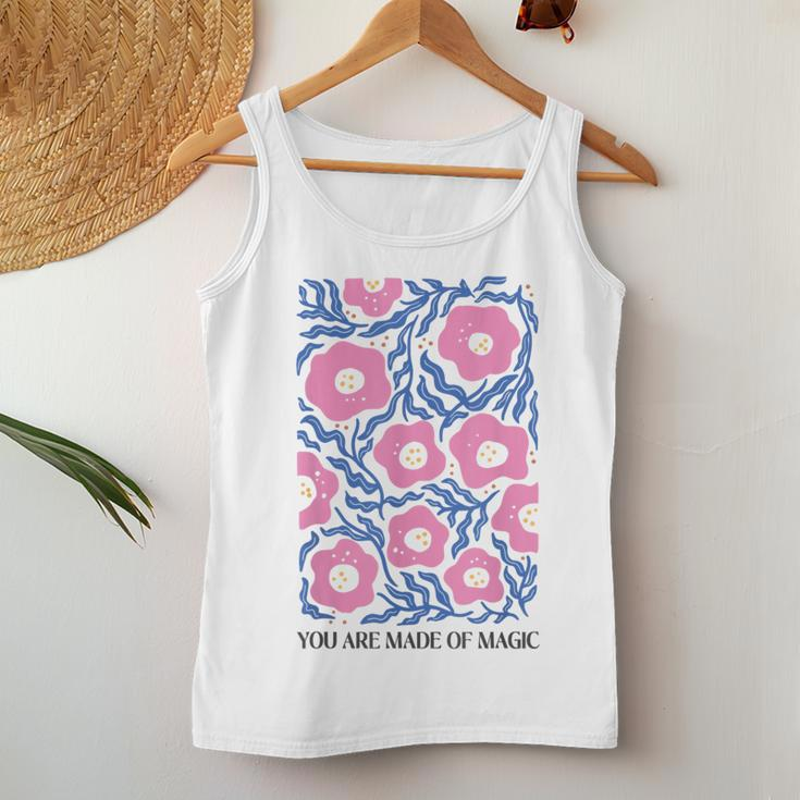 Boho Summer Flower Botanical Nature Lover Floral Wildflower Women Tank Top Unique Gifts