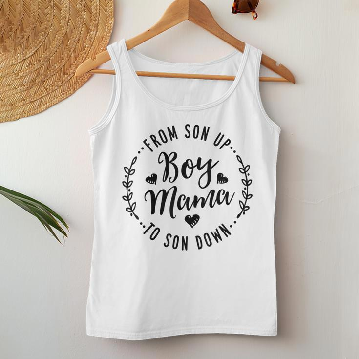 Boy Mama From Son Up To Sun Down Mother's Day Mom Women Tank Top Unique Gifts