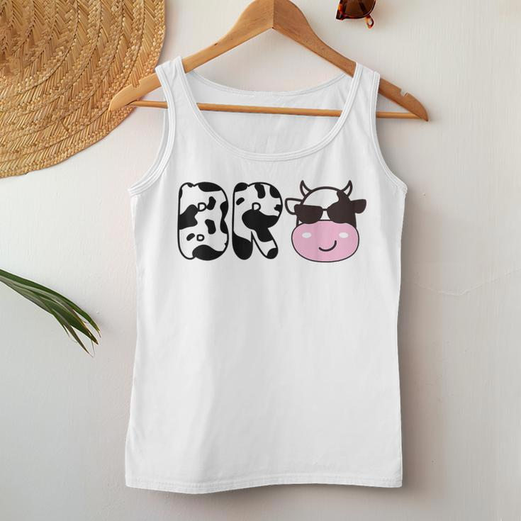 Brother Of The Birthday Girl Cow Bro Family Matching Women Tank Top Unique Gifts