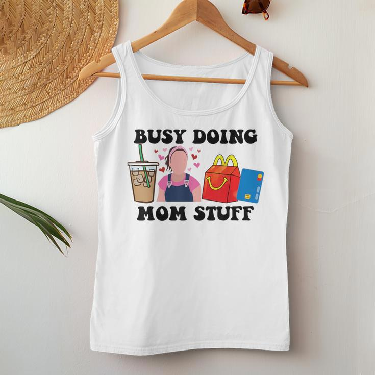 Busy Doing Mom Stuff Mommy Est 2023 New Mom Pregnancy Women Tank Top Personalized Gifts