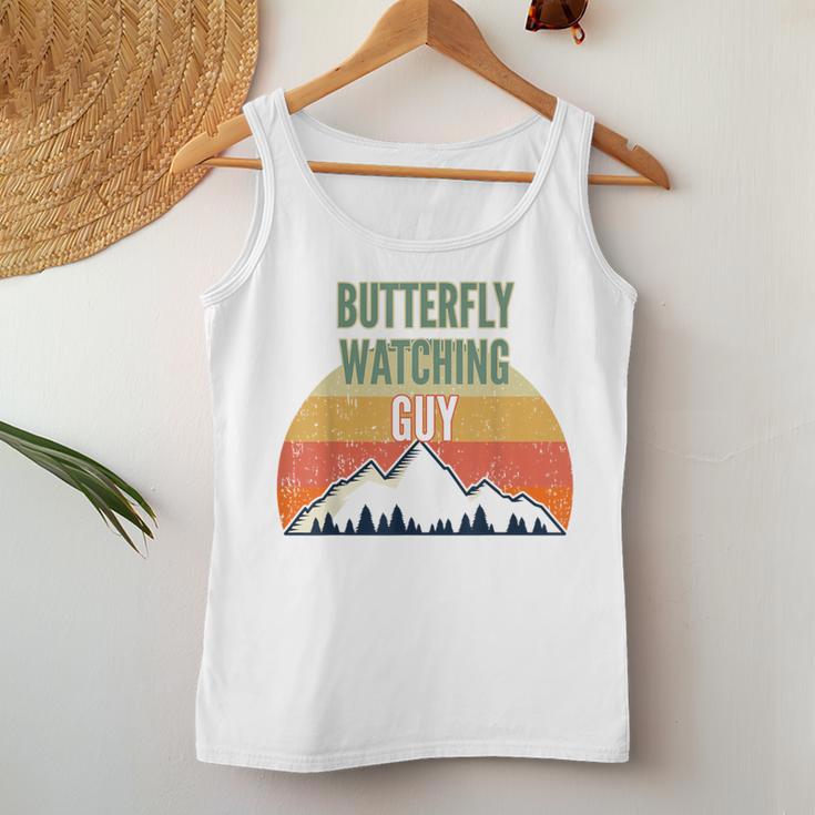 Butterfly Watching For Men Butterfly Watching Guy Women Tank Top Unique Gifts