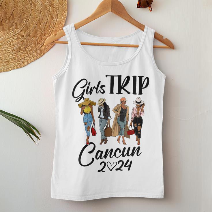 Cancun Girls Trip 2024 Birthday Squad Vacation Party Women Tank Top Unique Gifts