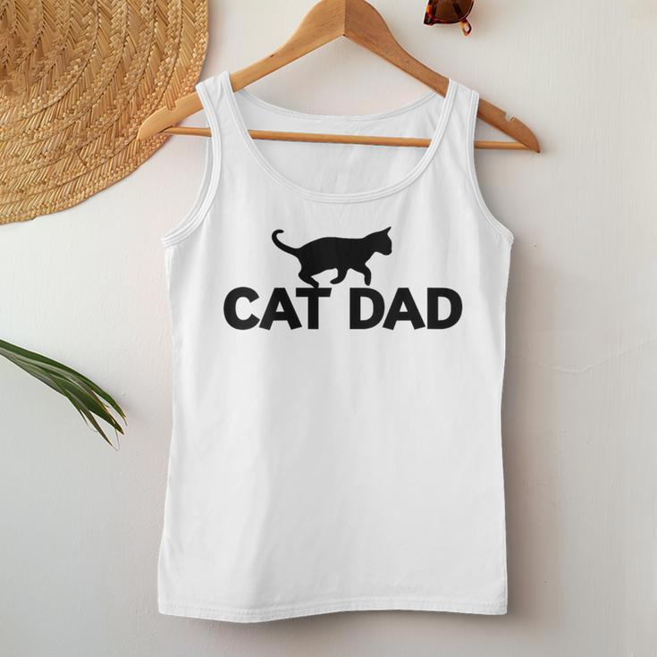 Cat Dad Cat Cute Cat Fathers Day Women Tank Top Unique Gifts