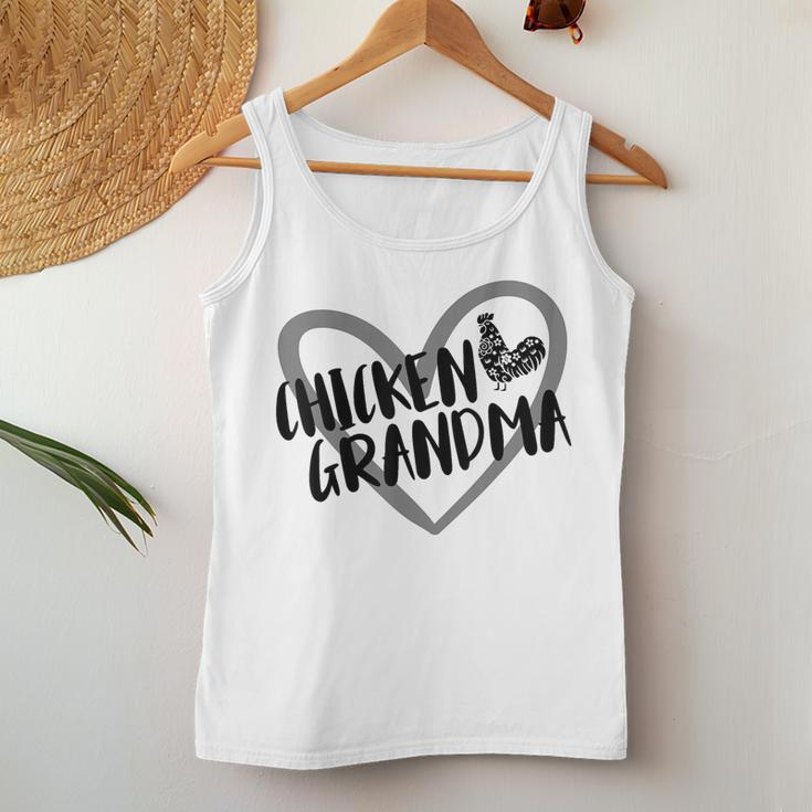 Chicken Grandma Heart Farmer Chicken Lover Women Tank Top Funny Gifts