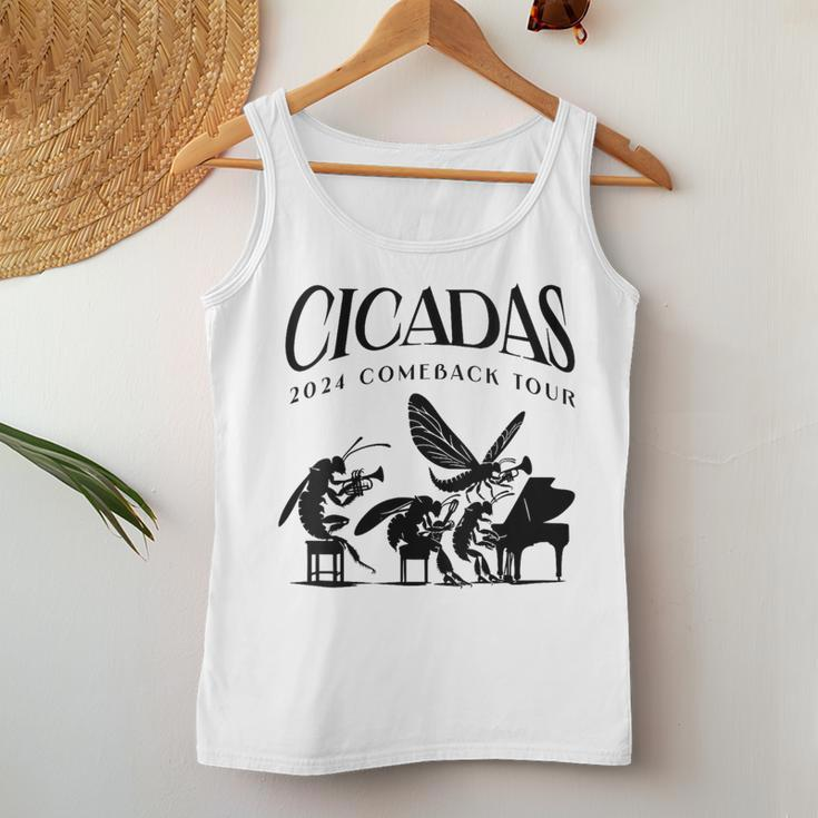Cicadas 2024 Comeback Tour Band Concert Insect Emergence Women Tank Top Unique Gifts