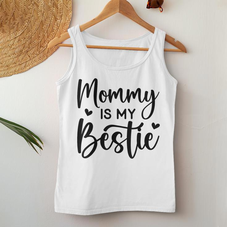 Cool Bestie Mom Life Matching Mommy Is My Bestie Women Tank Top Funny Gifts
