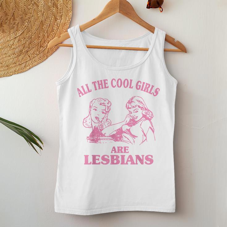 All The Cool Girls Are Lesbians Women Tank Top Unique Gifts