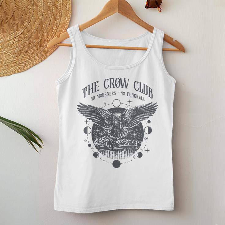 Crow Club No Mourner No Funeral Retro Celestial Bookworm Women Tank Top Unique Gifts