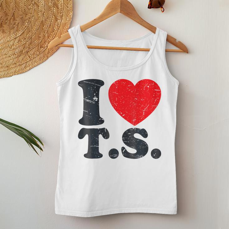 Cute Red Heart I LoveS Groovy Birthday Women Tank Top Personalized Gifts