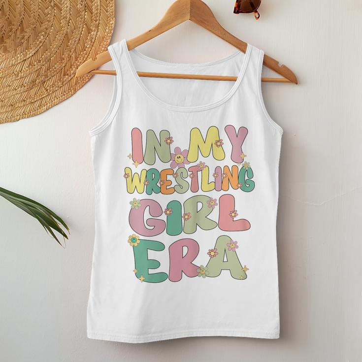 Cute In My Wrestling Girl Era Groovy Wrestling Girl Wrestler Women Tank Top Unique Gifts
