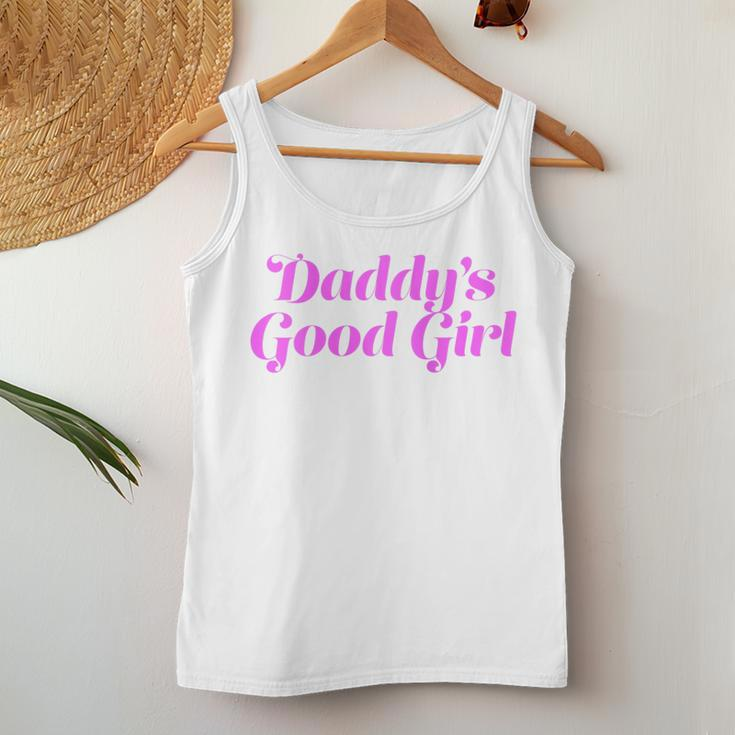 Daddy's Good Girl Naughty Submissive Sub Dom Dirty Humor Women Tank Top Unique Gifts