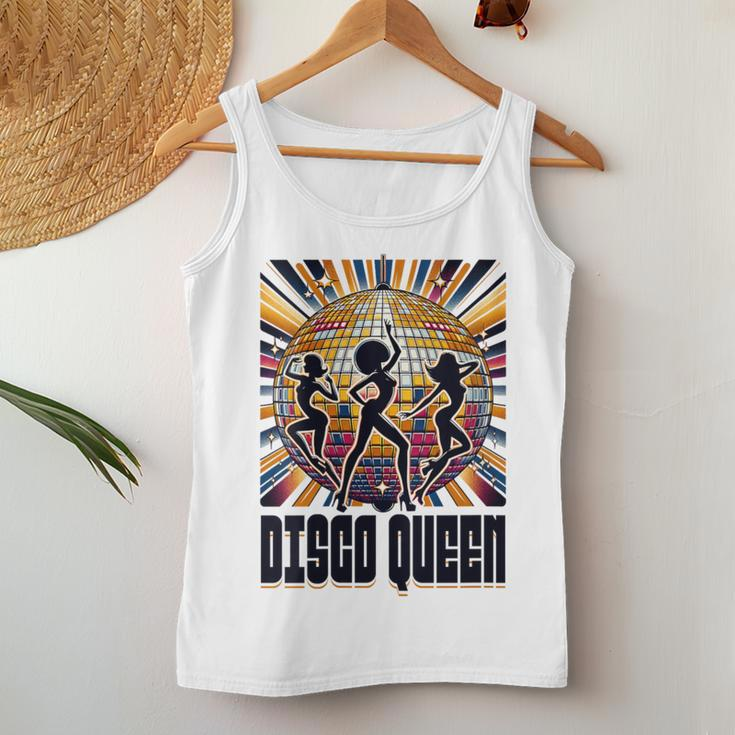 Disco Queen 70'S 80'S Retro Vintage Disco Women Tank Top Unique Gifts