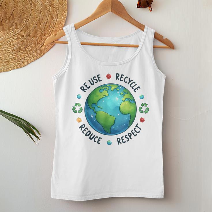 Earth Day Teacher Environment Day Recycle Earth Day Women Tank Top Unique Gifts