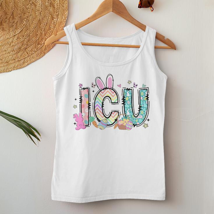 Easter Icu Nurse Bunny Spring Intensive Care Unit Nurse Women Tank Top Unique Gifts