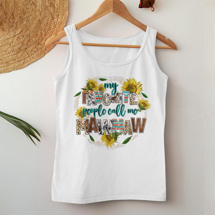 My Favorite People Call Me Mawmaw Mother's Day Women Tank Top Funny Gifts