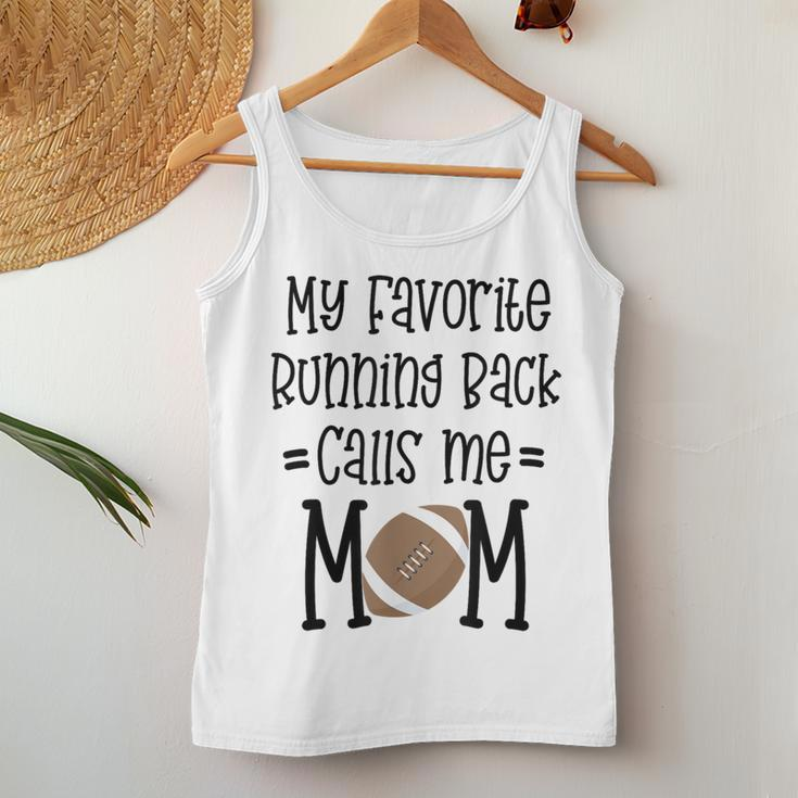 My Favorite Running Back Calls Me Mom Football Quote Women Tank Top Unique Gifts