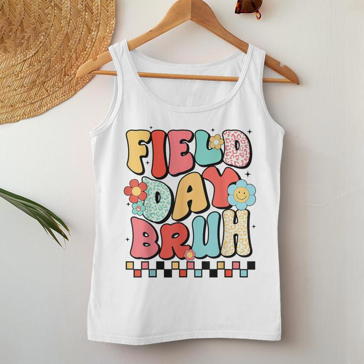 Field Day Bruh Groovy Saying Field Day 2024 Teacher Women Tank Top Funny Gifts