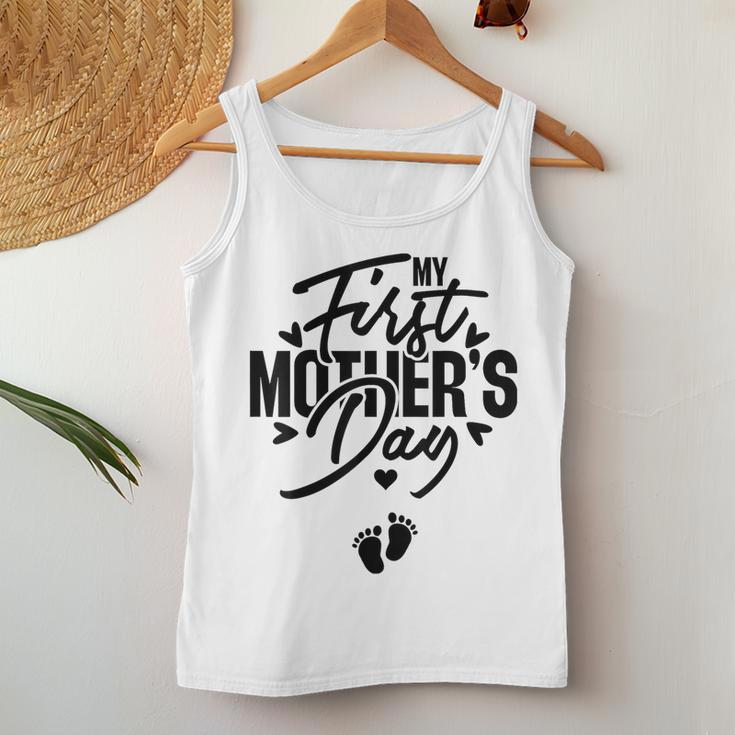 My First Pregnancy Announcement Mom To Be 2024 Women Tank Top Funny Gifts