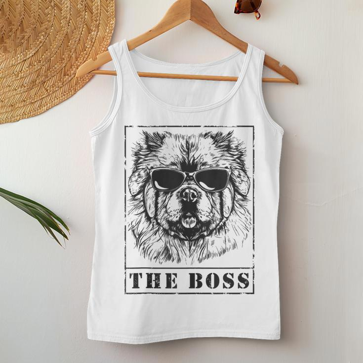 The Chow Chow Boss Mom Dad Dog Lover Women Tank Top Unique Gifts