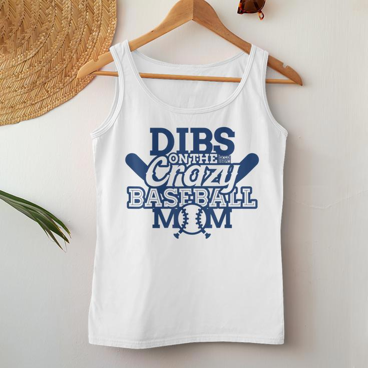 Dibs On The Crazy Baseball Mom Mother Sports Women Tank Top Unique Gifts