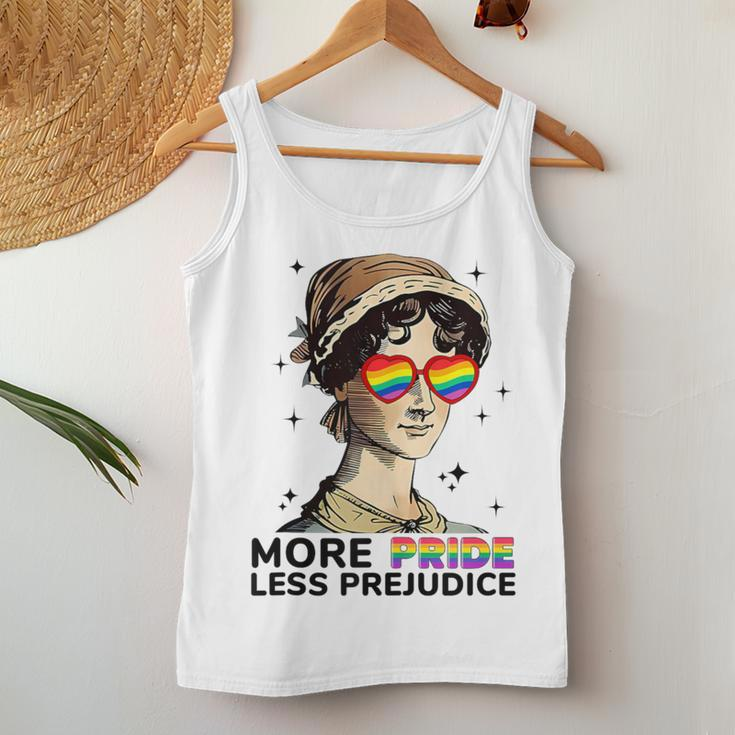 More Pride Less Prejudice Proud Ally Rainbow Pride Women Tank Top Unique Gifts