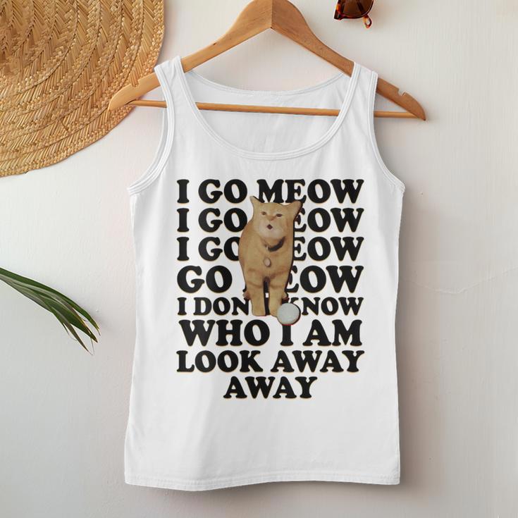 I Go Meow Singing Cat Meme Cat Kitty Lovers Women Tank Top Unique Gifts