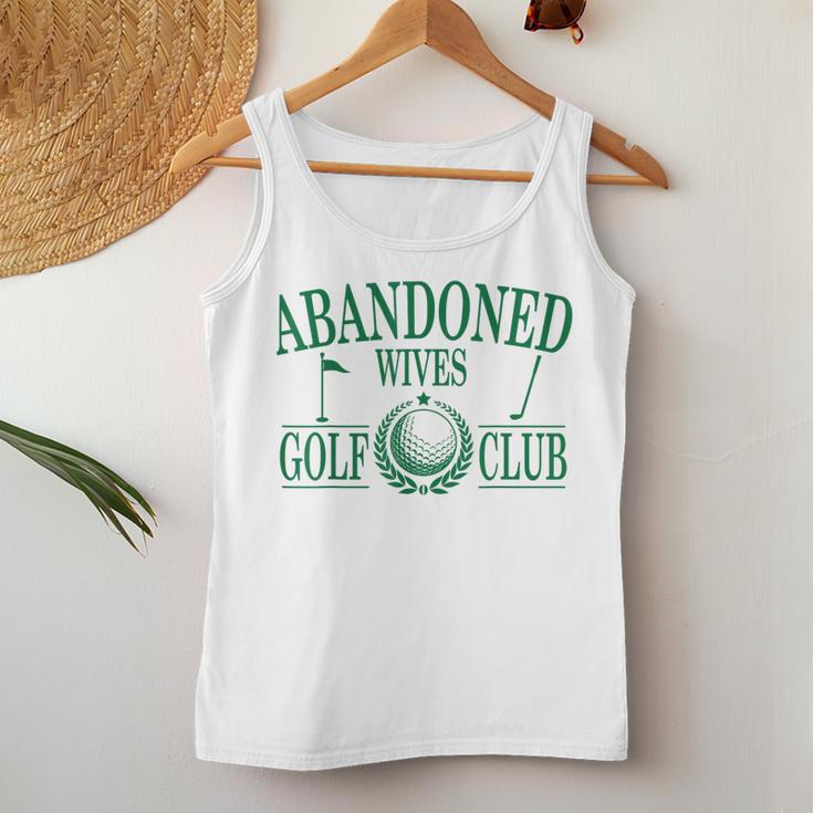 Golf Wife Abandoned Wives Golf Club Golf Tournament Season Women Tank Top Unique Gifts