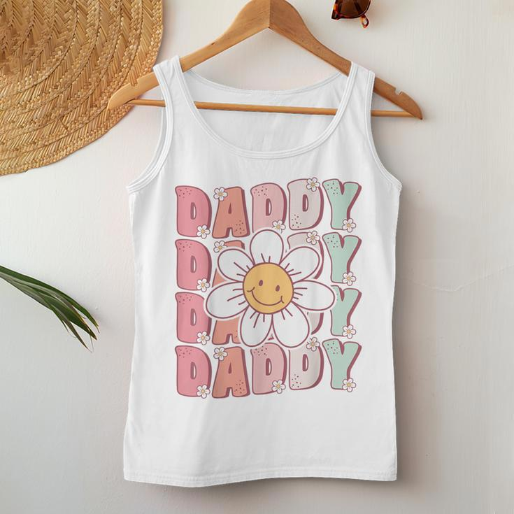 Groovy Daddy Matching Family Birthday Party Daisy Flower Women Tank Top Funny Gifts
