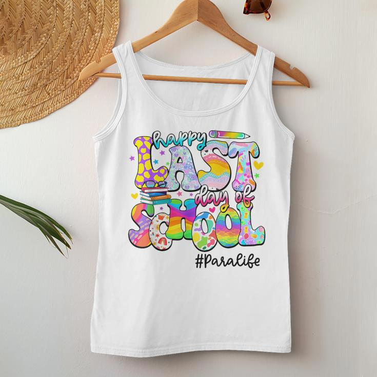 Groovy Happy Last Day Of School Para Life Women Tank Top Unique Gifts