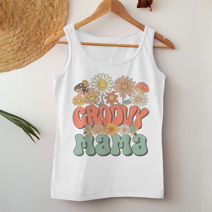 Groovy Mama Floral Hippie Retro Daisy Flower Mother's Day Women Tank Top Unique Gifts