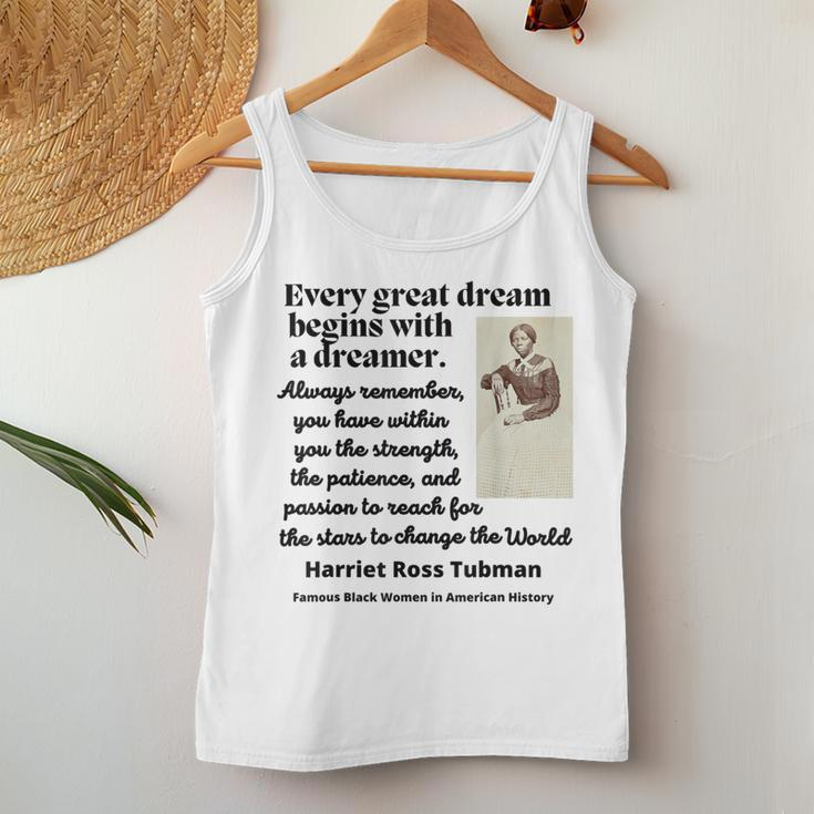 Harriet Ross Tubman Quote Black Woman American History Women Tank Top Funny Gifts
