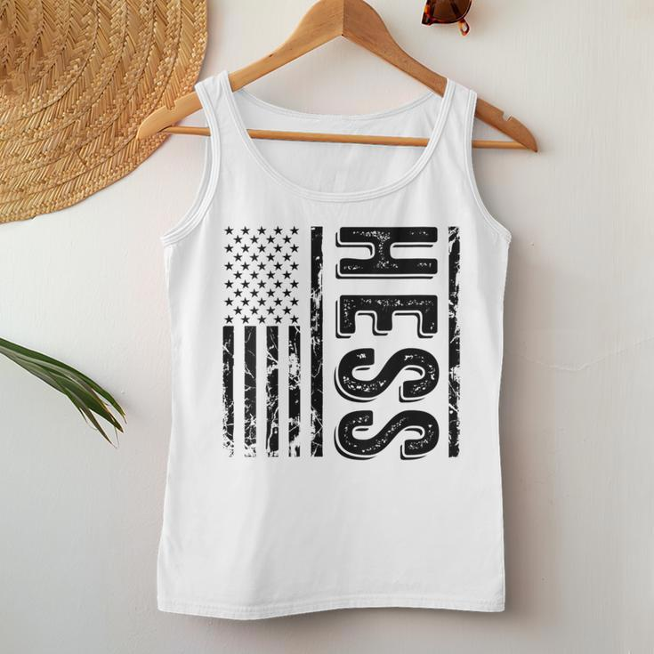 Hess Last Name Surname Team Hess Family Reunion Women Tank Top Funny Gifts