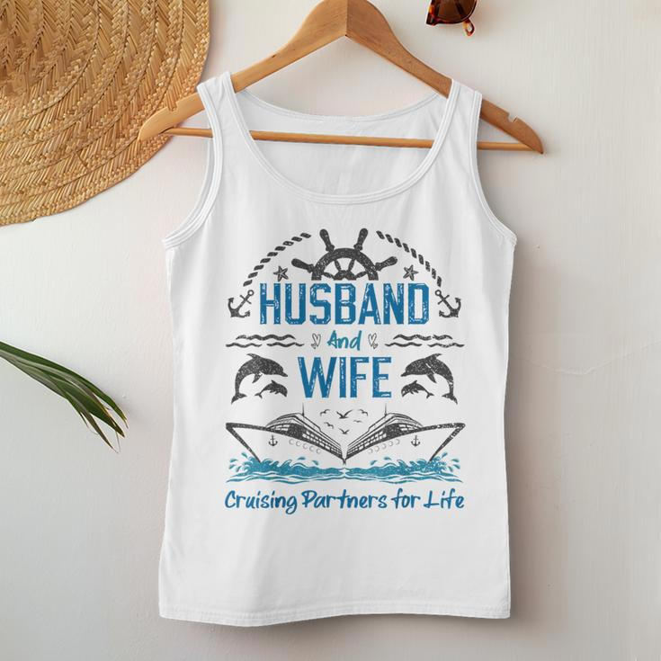 Husband And Wife Cruising Partners For Life For Couples Women Tank Top Personalized Gifts