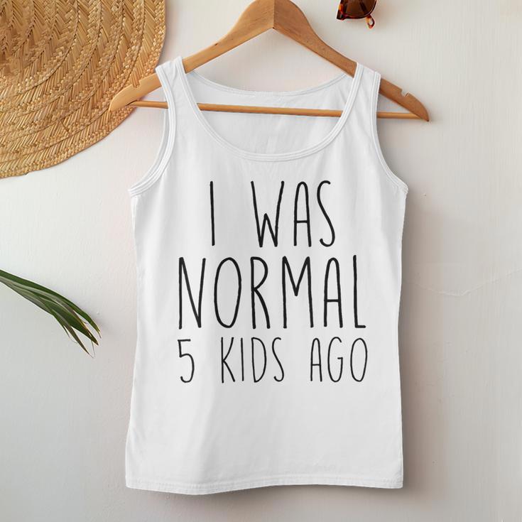 Ich War Normalor 5 Kindern Lustige Mama Papa Tank Top Frauen Lustige Geschenke