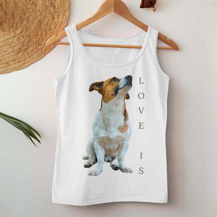 Jack Russell Terrier Mama Papa Damen Herren Kinder Liebe Hund Tank Top Frauen Lustige Geschenke