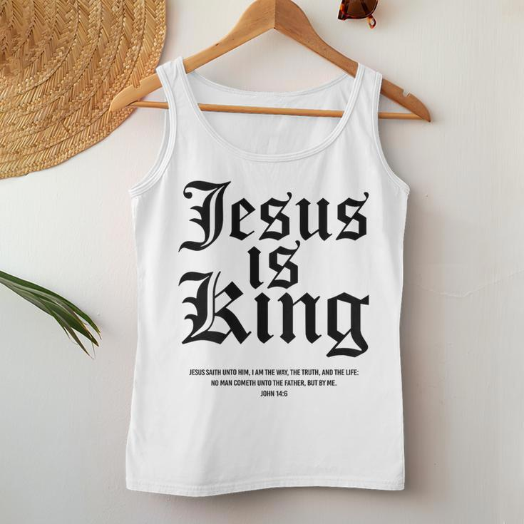 Jesus Is King Christian Faith Women Women Tank Top Unique Gifts