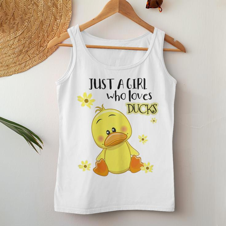 Just A Girl Who Loves Ducks Women Tank Top Unique Gifts