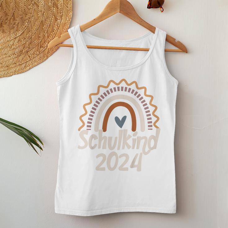 Kinder Schulkind 2024 Boho Regenbogen Einschulung Mädchen Tank Top Frauen Lustige Geschenke