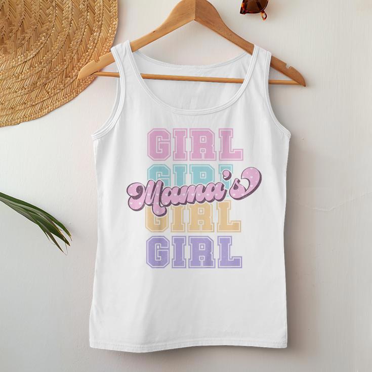 Kinder Süßes Pastellfarbenes Mama's Girl Passend Zu Groovy Mommy And Me Tank Top Frauen Lustige Geschenke