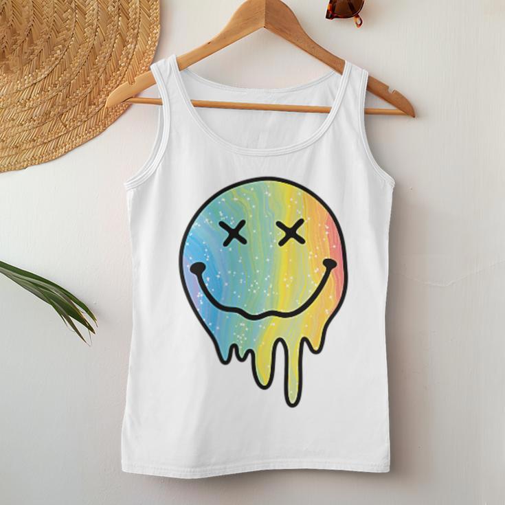 Melting Rainbow Smile Smiling Melted Dripping Face Women Tank Top Unique Gifts