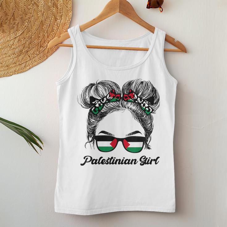 Messy Hair Sunglasses Palestinian Girl Palestine Pride Women Tank Top Unique Gifts