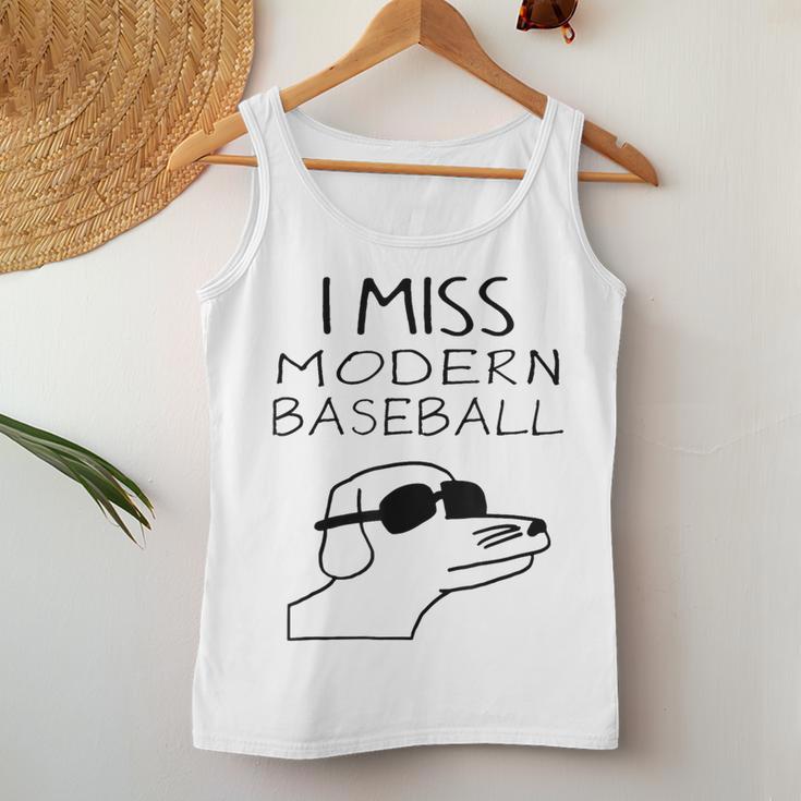 I Miss Modern Baseball Dog Sport Lover Women Tank Top Funny Gifts