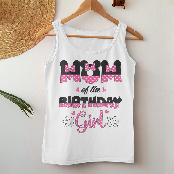 Mom And Dad Birthday Girl Mouse Family Matching Women Tank Top Unique Gifts
