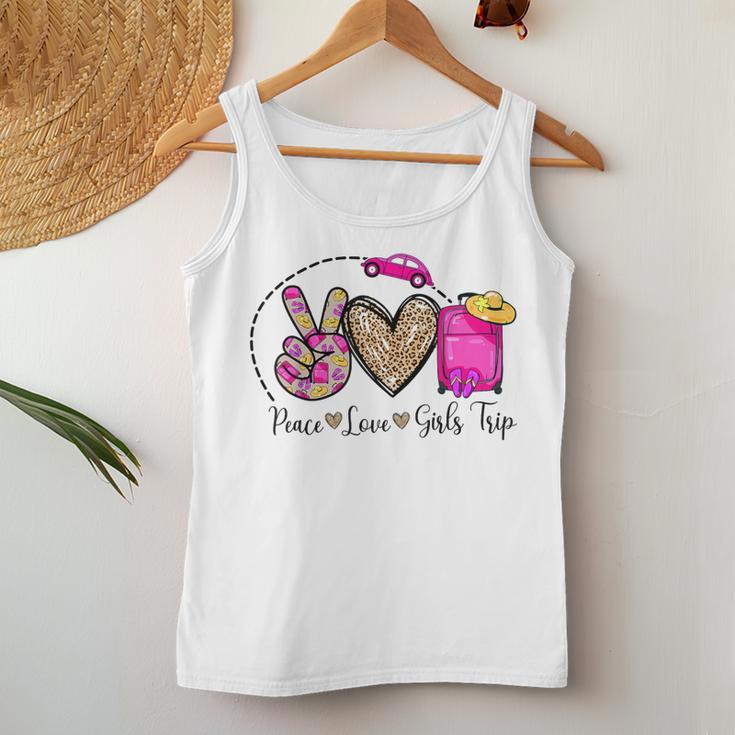 Peace Love Girls Trip Black Melanin American Pride Women Tank Top Unique Gifts