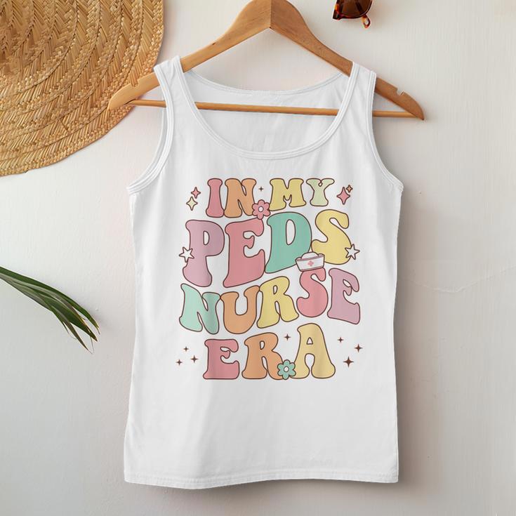 In My Peds Nurse Era Retro Nurse Appreciation Pediatrician Women Tank Top Unique Gifts