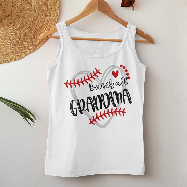 Personalized Baseball Heart Cute Grandma Baseball Women Tank Top Unique Gifts