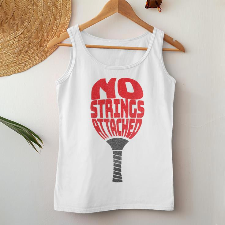Pickleball No Strings Paddle Women Tank Top Unique Gifts