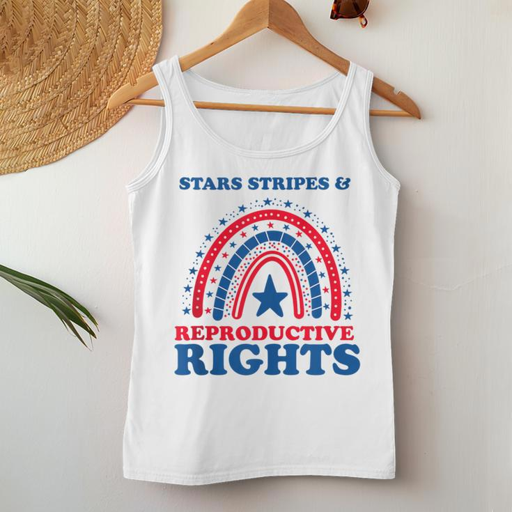 Pro Choice Boho Rainbow Stars Stripes Reproductive Rights Women Tank Top Unique Gifts