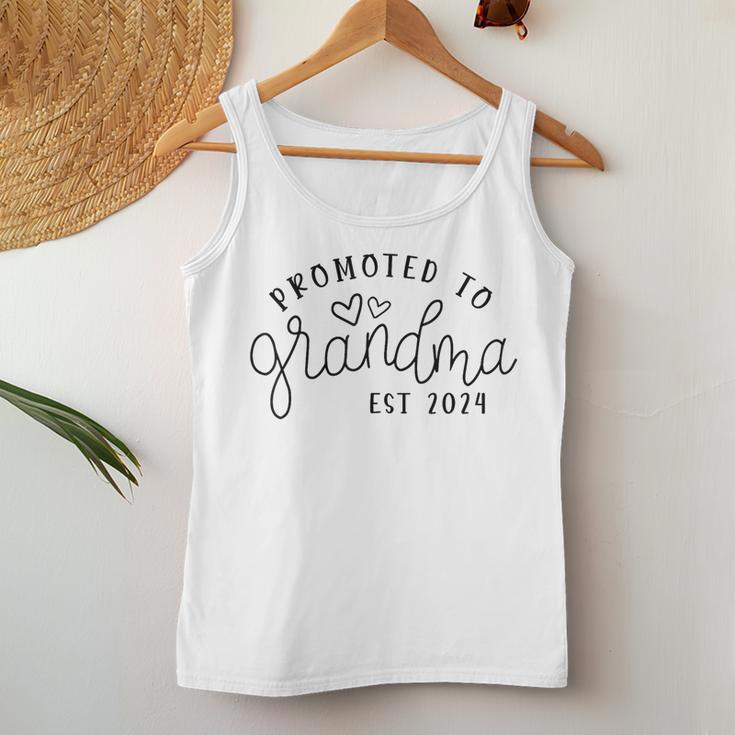 Promoted To Grandma Est 2024 New Grandma Women Tank Top Funny Gifts